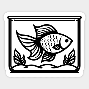 Goldfish Aquarium Sticker